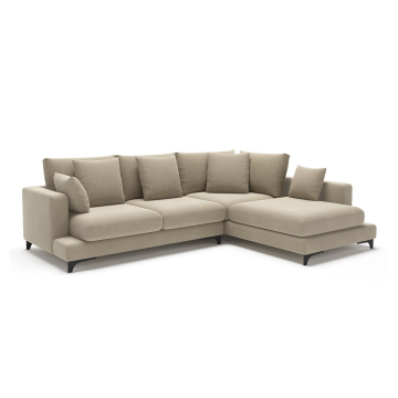 Oscar диван малый с терминальным углом рогожка бежевый 6279