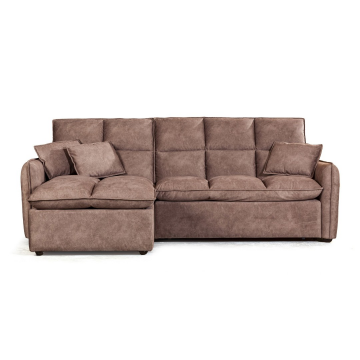 Rio диван-кровать с шезлонгом, замша camel 12493