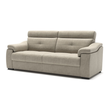 Boston диван-кровать прямой замша серый 6153