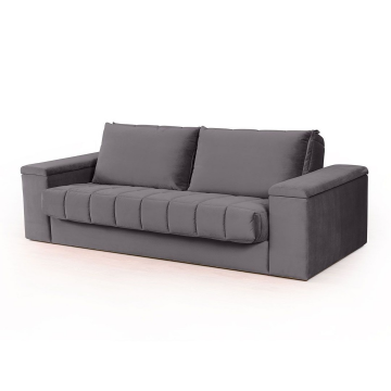 Verona диван-кровать прямой велюр серый 6206