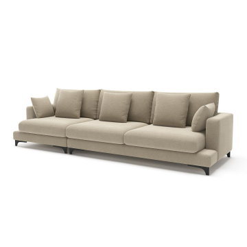 Oscar диван прямой трехместный рогожка бежевый 6274