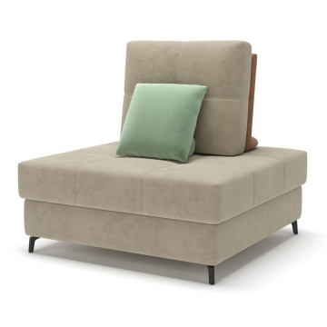 Reef кресло с ящиком замша бежевый 6296