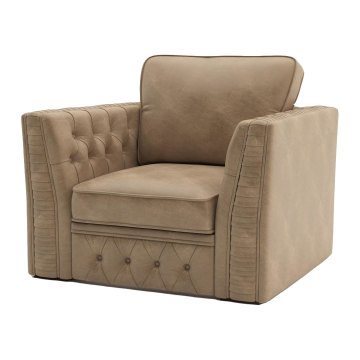 Budapest кресло с ящиком, замша бежевый 8899