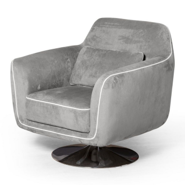 Кресло Marco, искусственная замша Breeze silver 11944