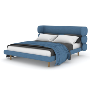 Кровать без подъемного механизма Бабл 140х200 в 4 категории ткани