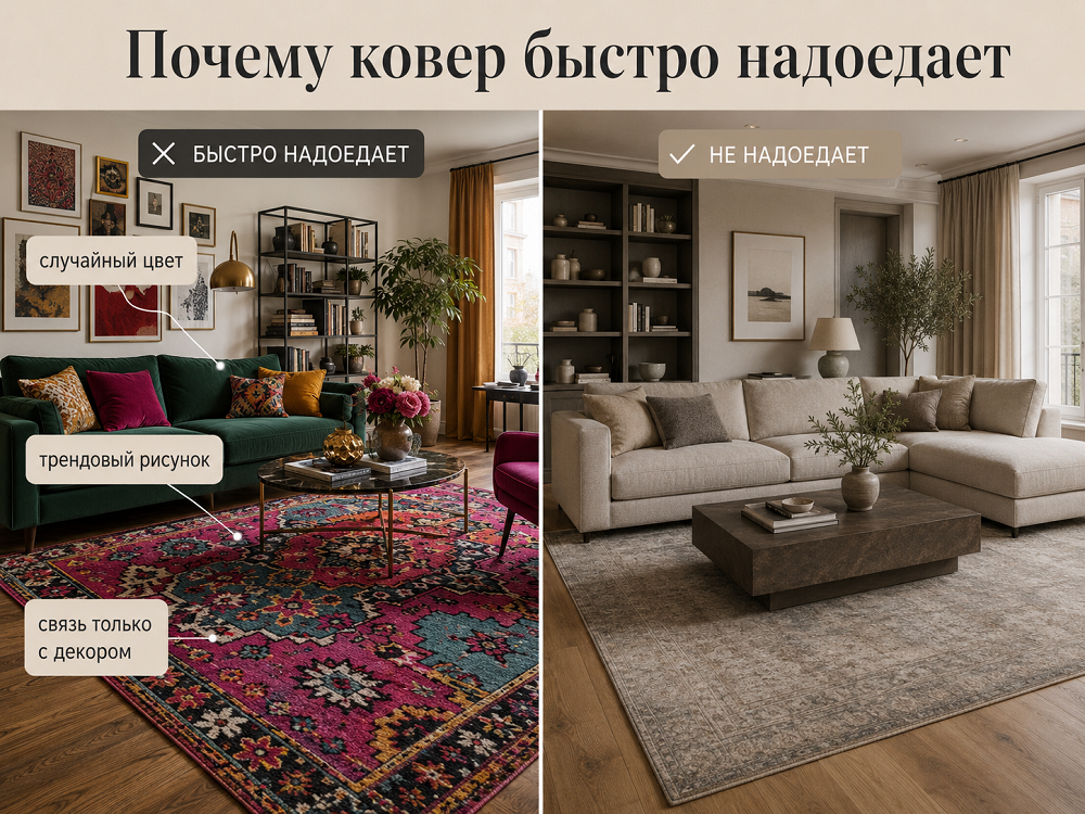Почему ковер надоедает