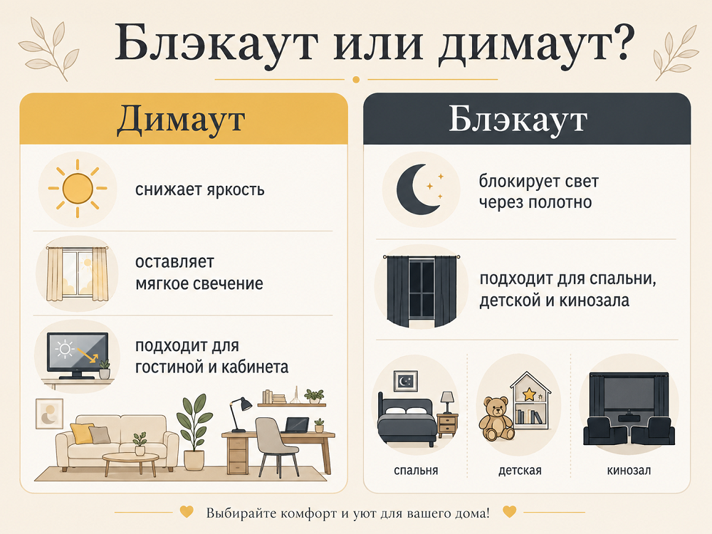 Чем блэкаут отличается от димаута