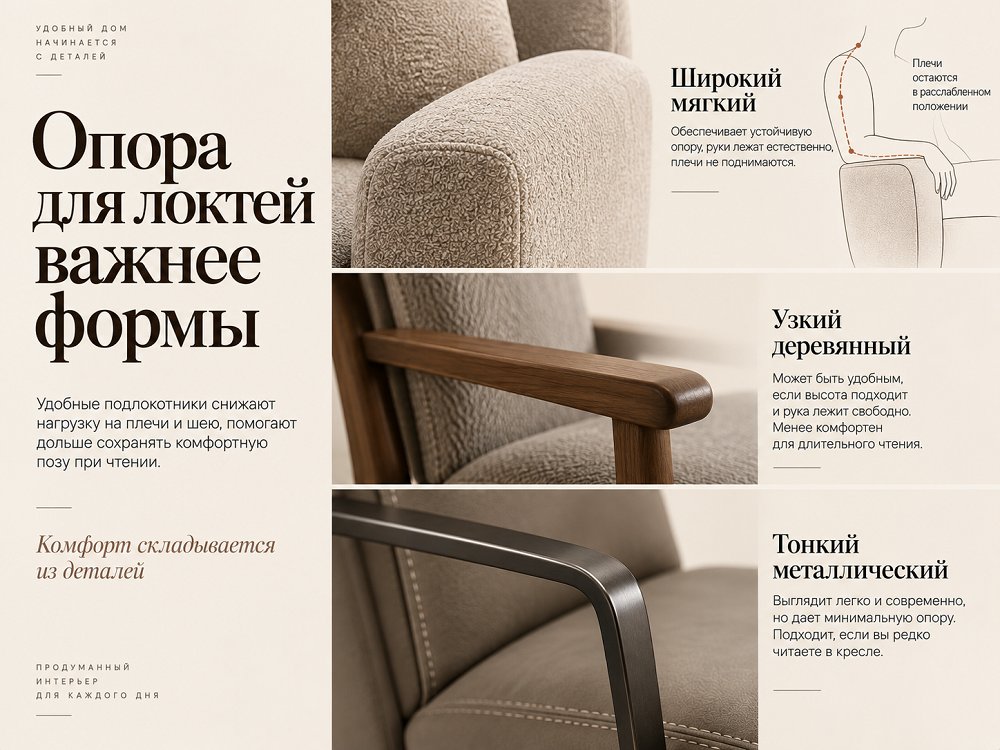 Какими должны быть подлокотники
