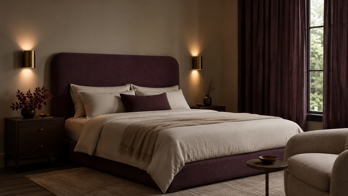 Глубокий синий и слива (Indigo & Muted Plum)