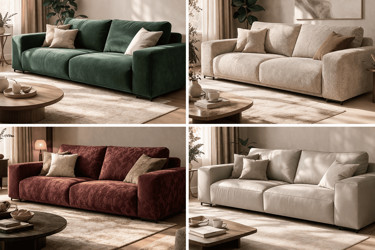 Велюр, рогожка, жаккард, экокожа - ткани, как обивка дивана