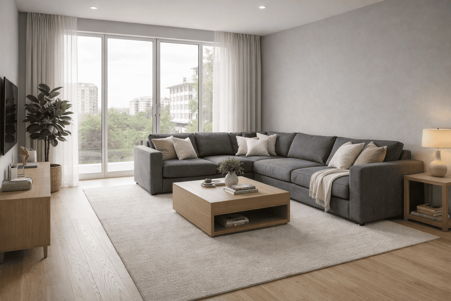 Угловой диван в интерьере