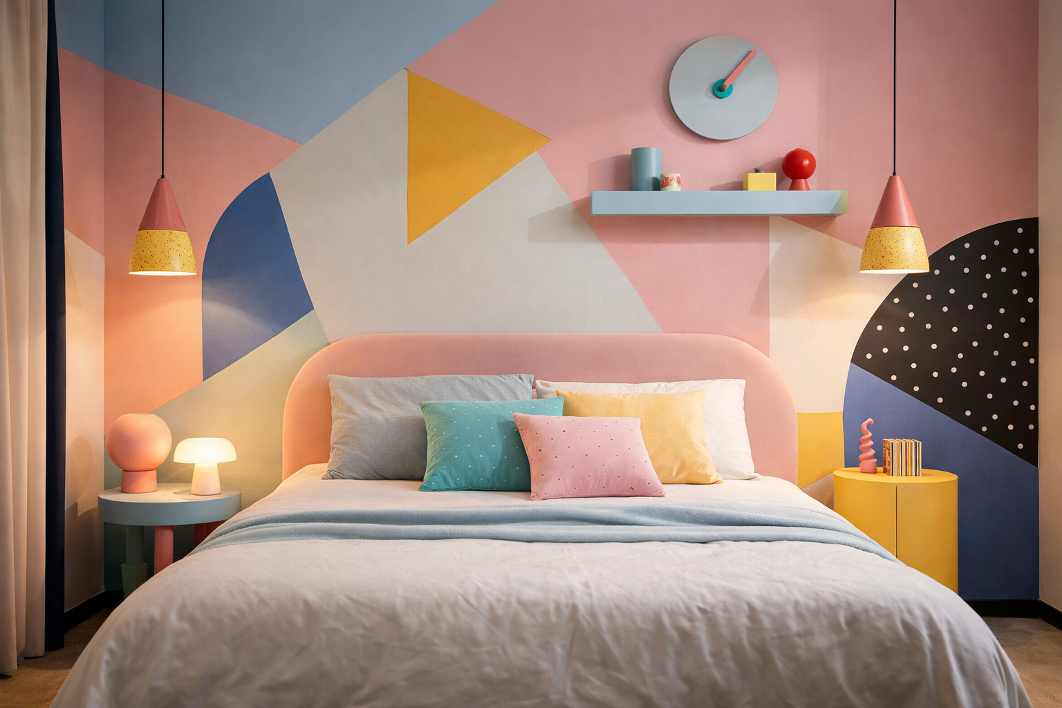 Современная версия стиля мемфис