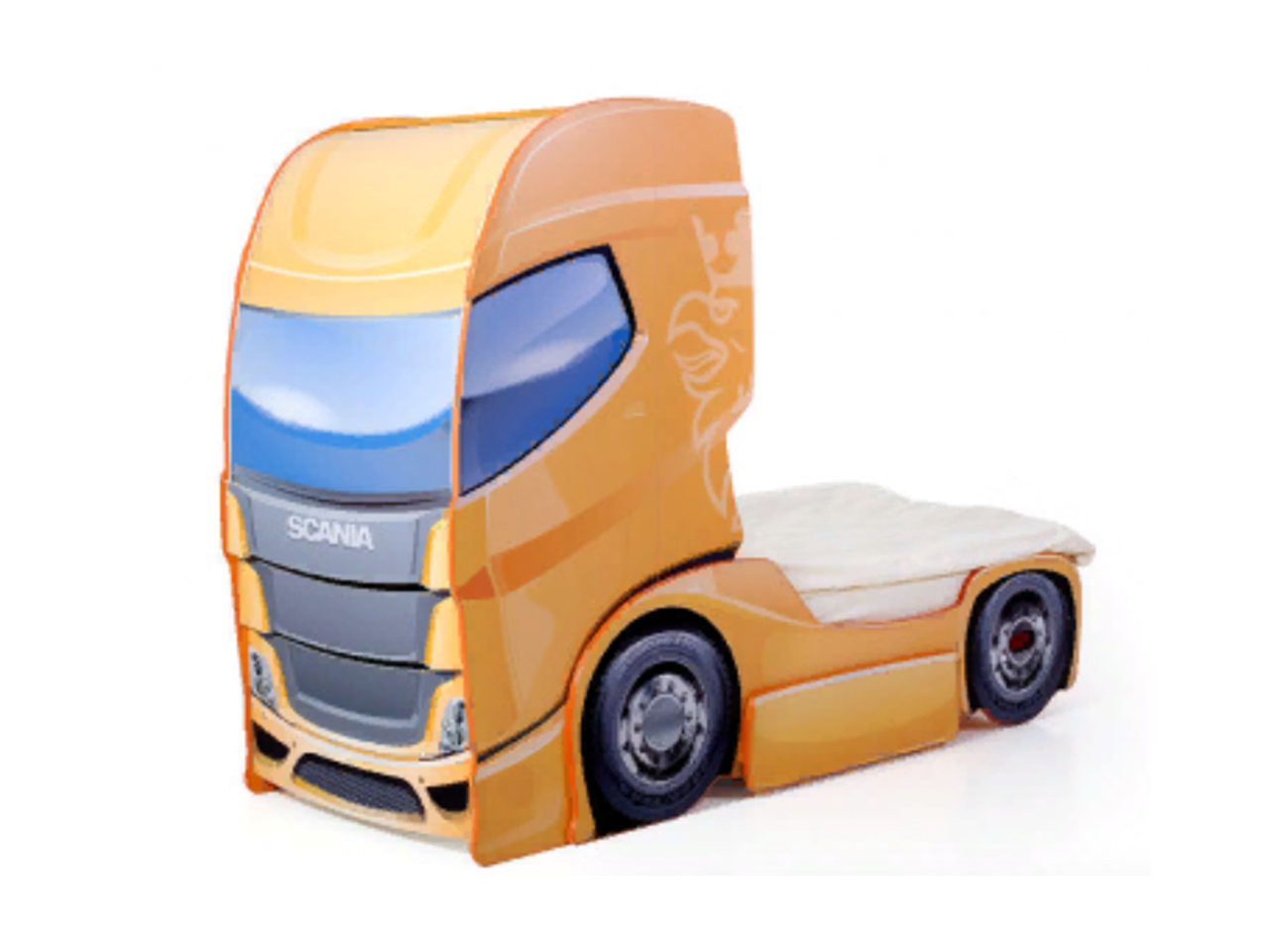 Детская кровать с грузовиком