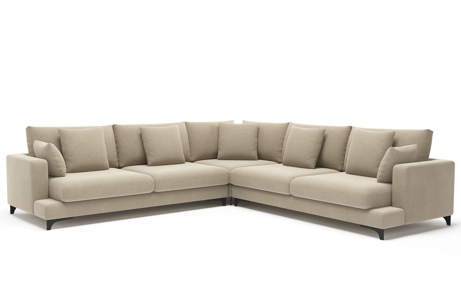 Купить Oscar диван угловой рогожка бежевый 6283 (Россия, Top concept) за535 250 рублей