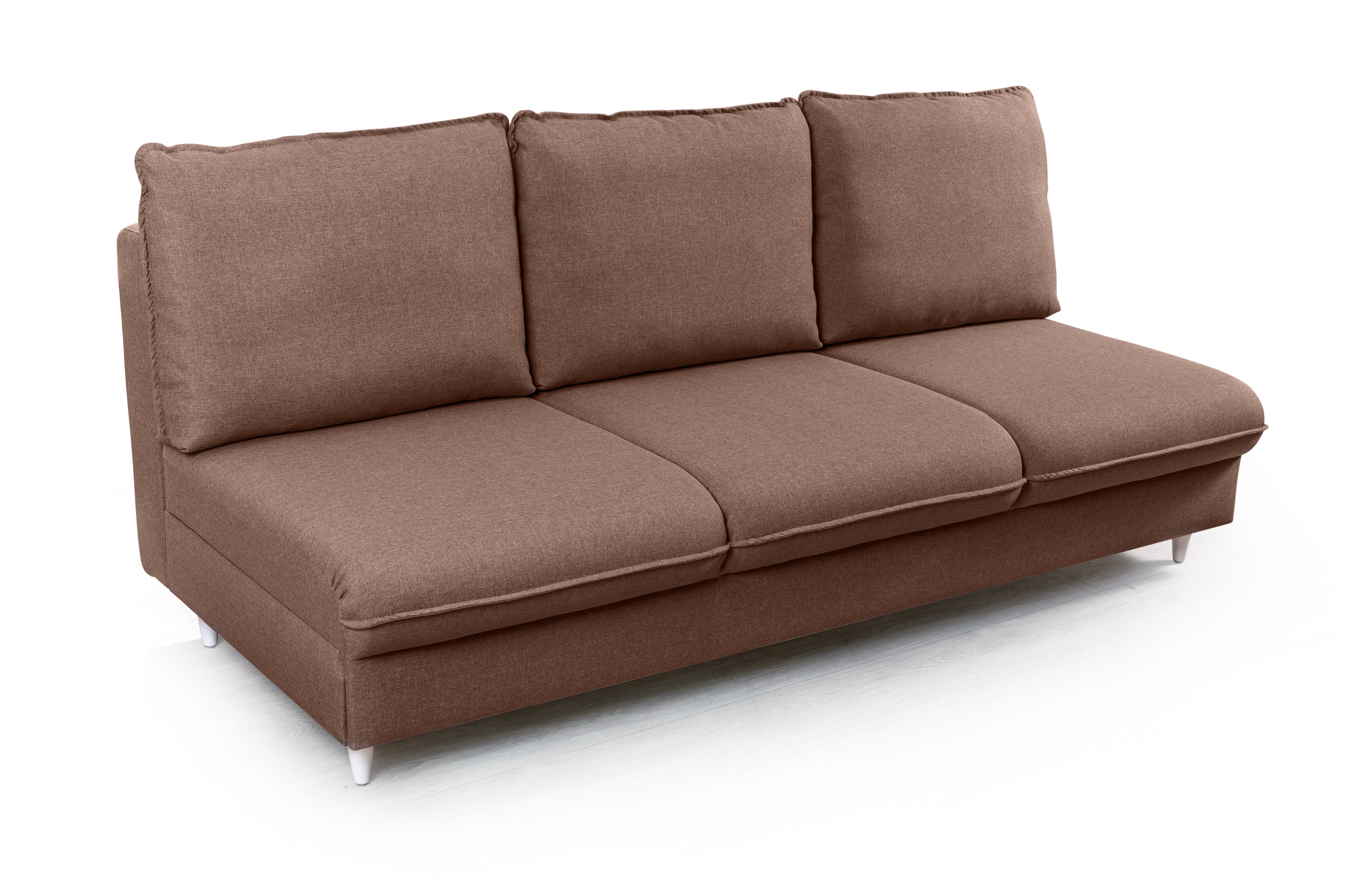 Купить Hans диван-кровать прямой без подлокотников рогожка коричневый 6174(Россия, Top concept) за 81 000 рублей